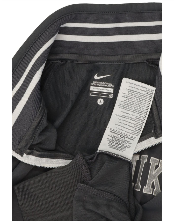Nike Mujer Graphic Chándal Top Chaqueta Pequeña Gris Poliéster