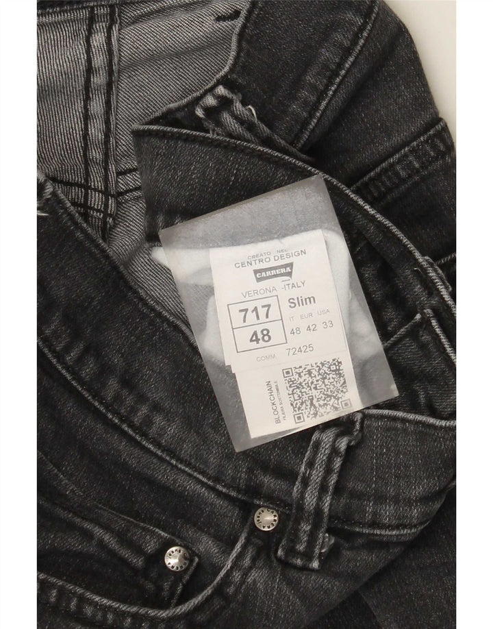Carrera Mens 717 Slim Jeans W33 L31 Algodón Gris