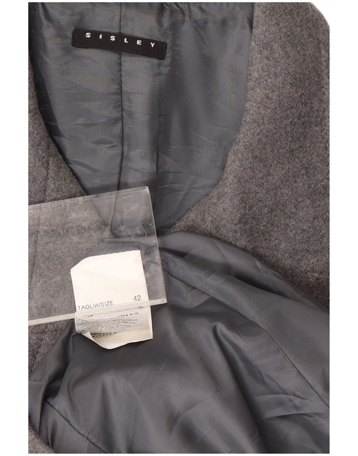 Abrigo Mujer SISLEY IT 42 Lana Gris Medio