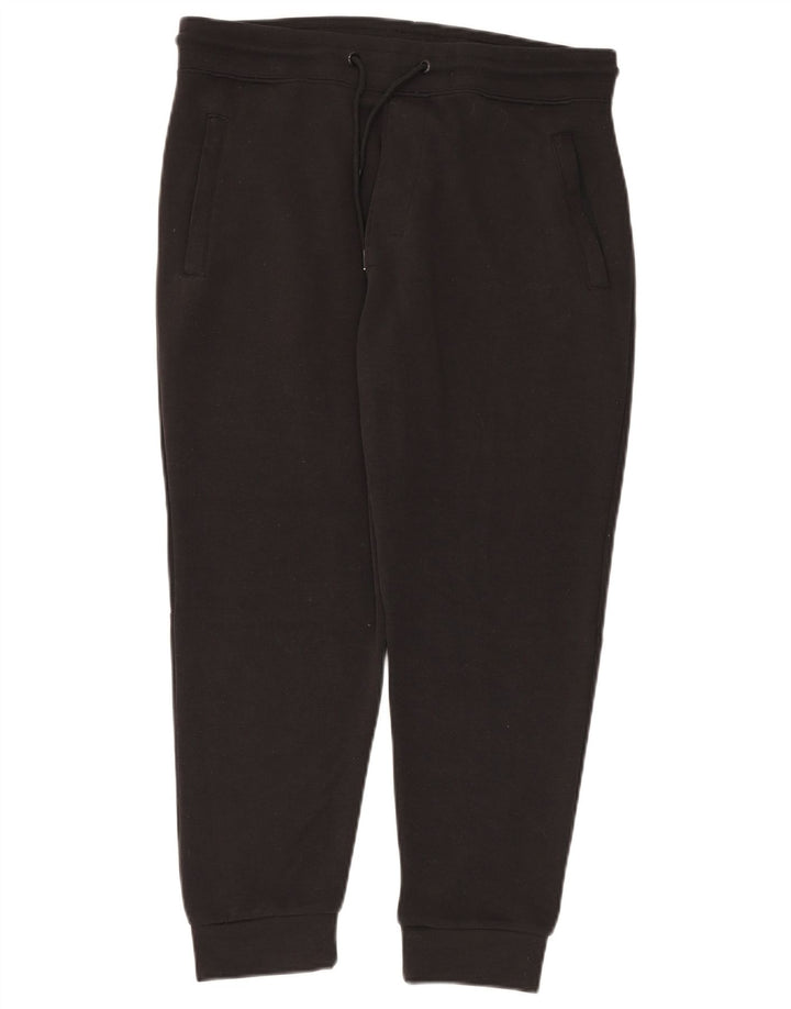 ZARA Pantalones de chándal para mujer Joggers UK 44 Large Negro Poliéster