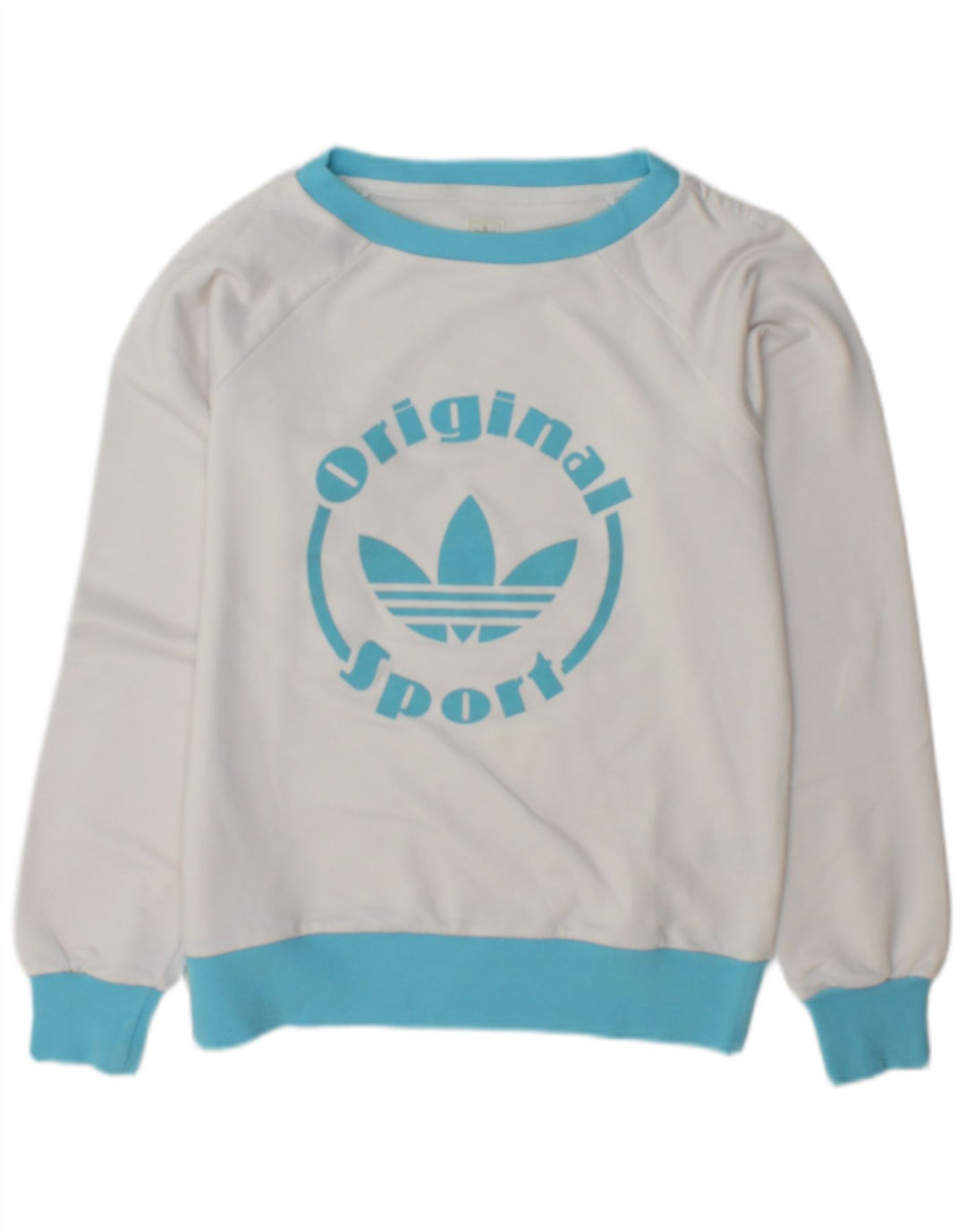 Sudadera con Gráfico para Mujer Adidas IT 46 Grande Blanca de Poliéster