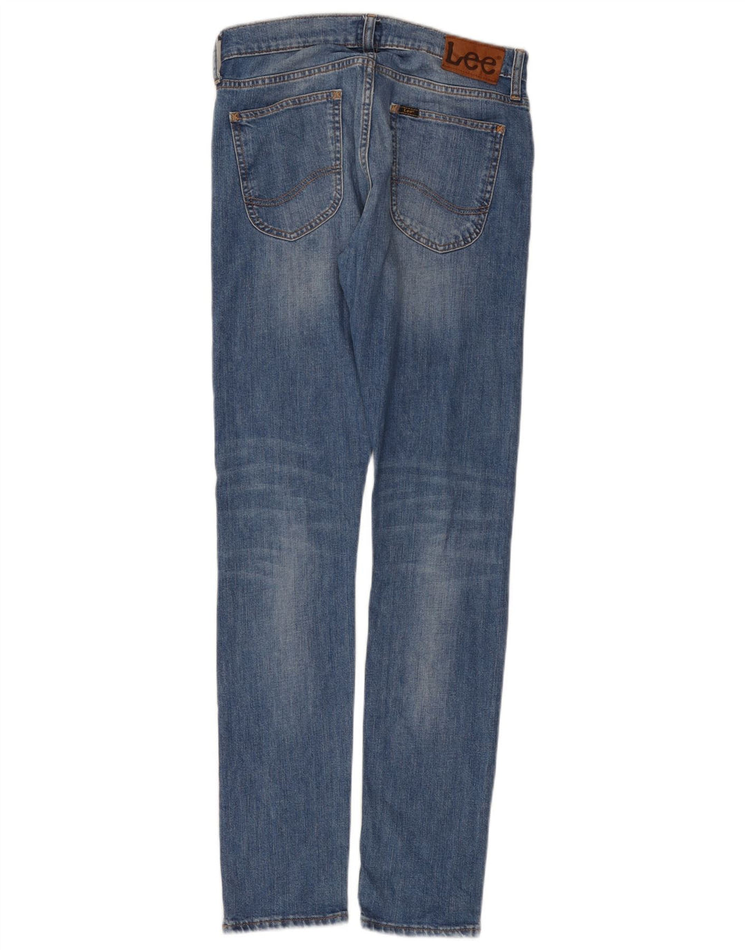 Vaqueros ajustados desgastados Luke para mujer Lee W29 L32 Algodón azul