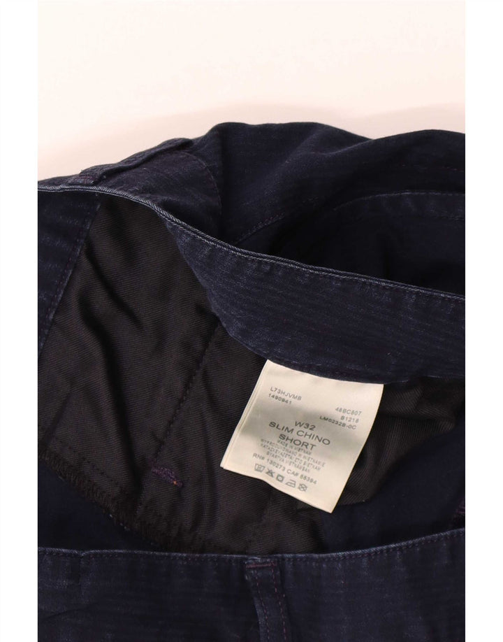 Pantalones cortos chinos Lee para hombre W32 Algodón azul marino mediano