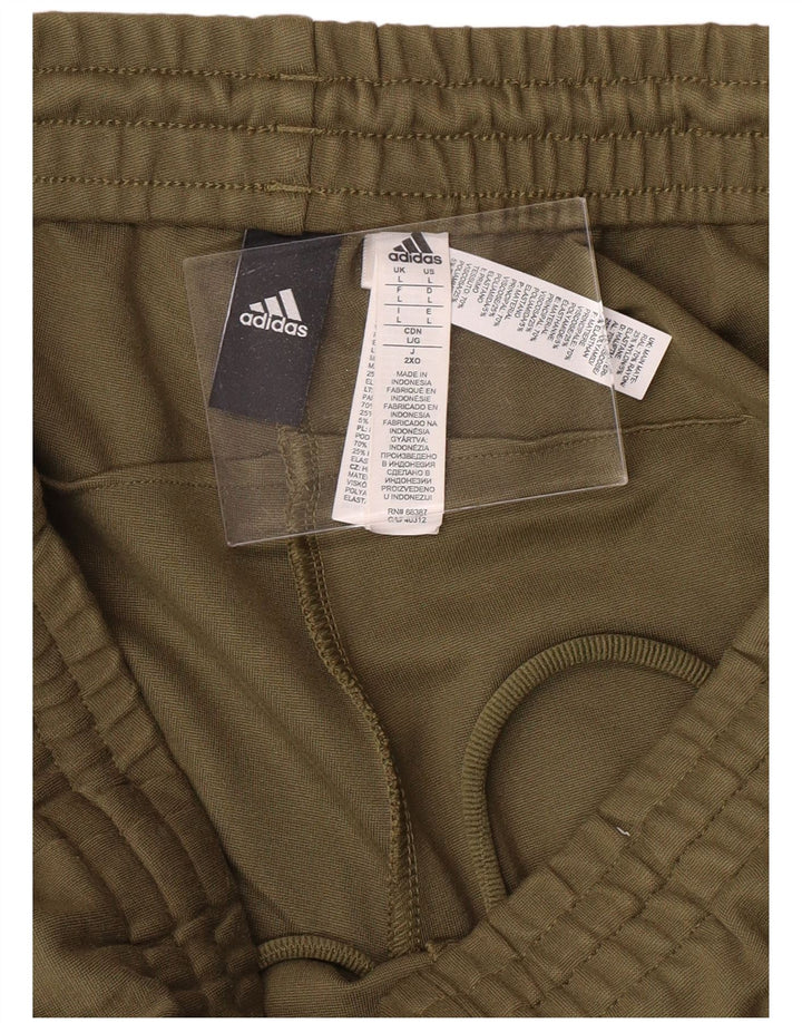 ADIDAS Pantalones de chándal para hombre Rayón caqui grande