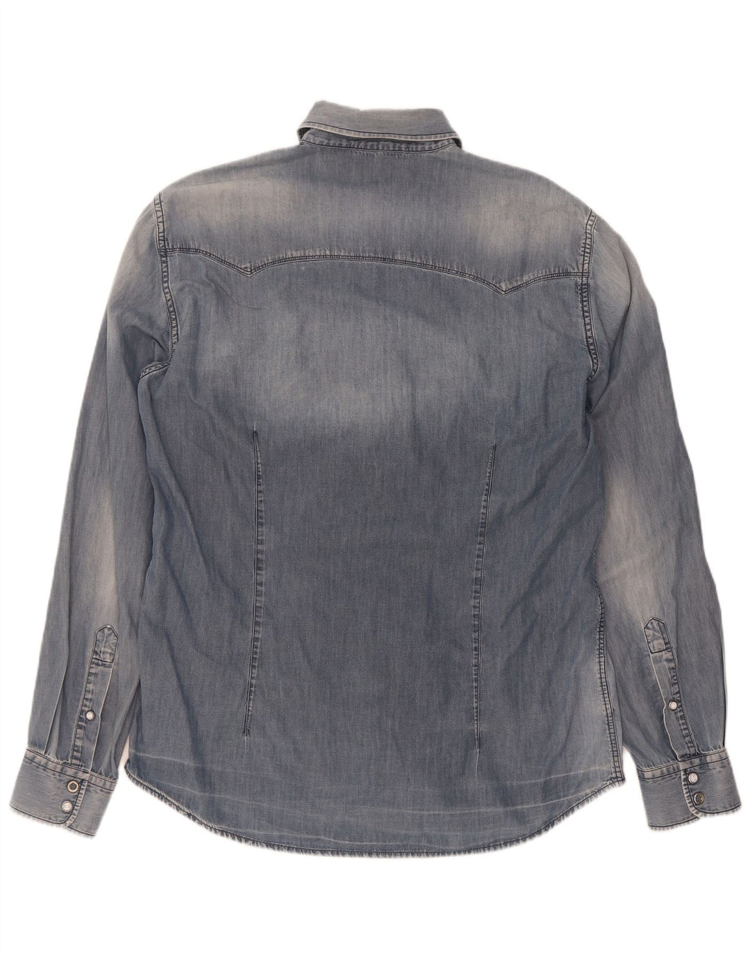 Camisa Vaquera Gas Hombre XL Algodón Azul