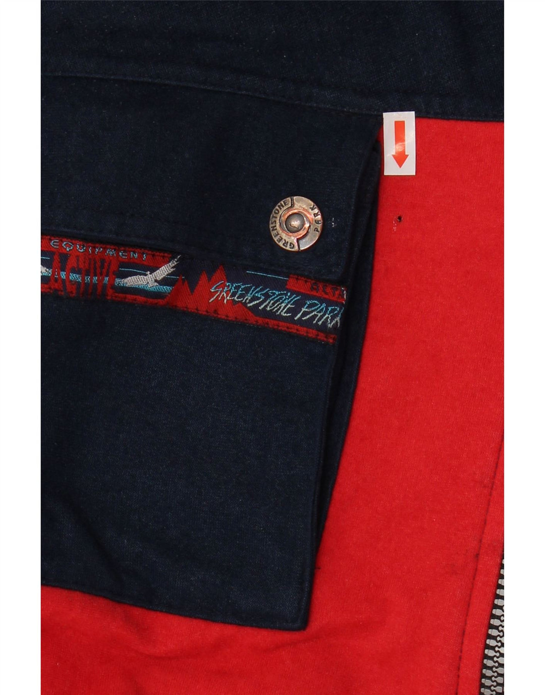 Sreekstone Park Chaqueta de chándal para hombre XL Rojo Colorblock