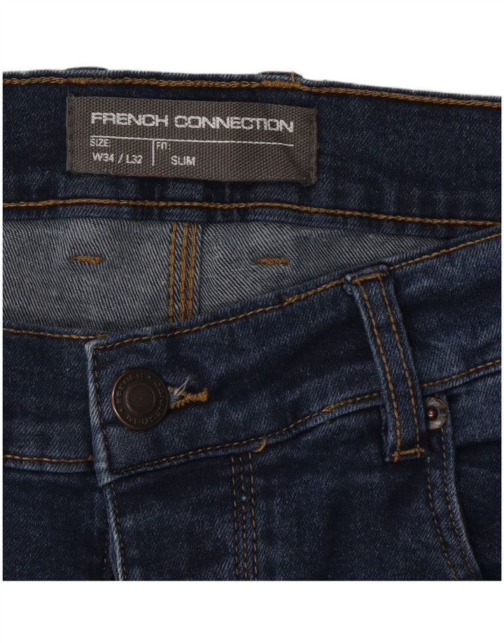 French Connection Vaqueros ajustados para hombre W34 L32 Algodón azul