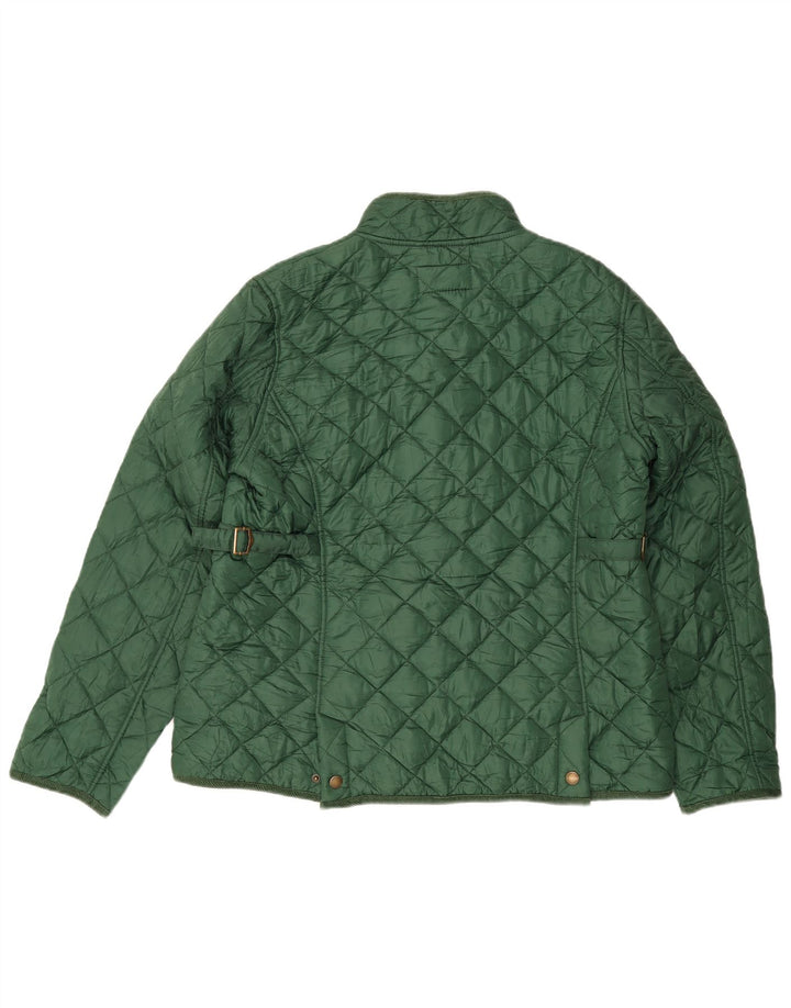 GANT Womens Quilted Jacket UK 20 2XL Green Polyester