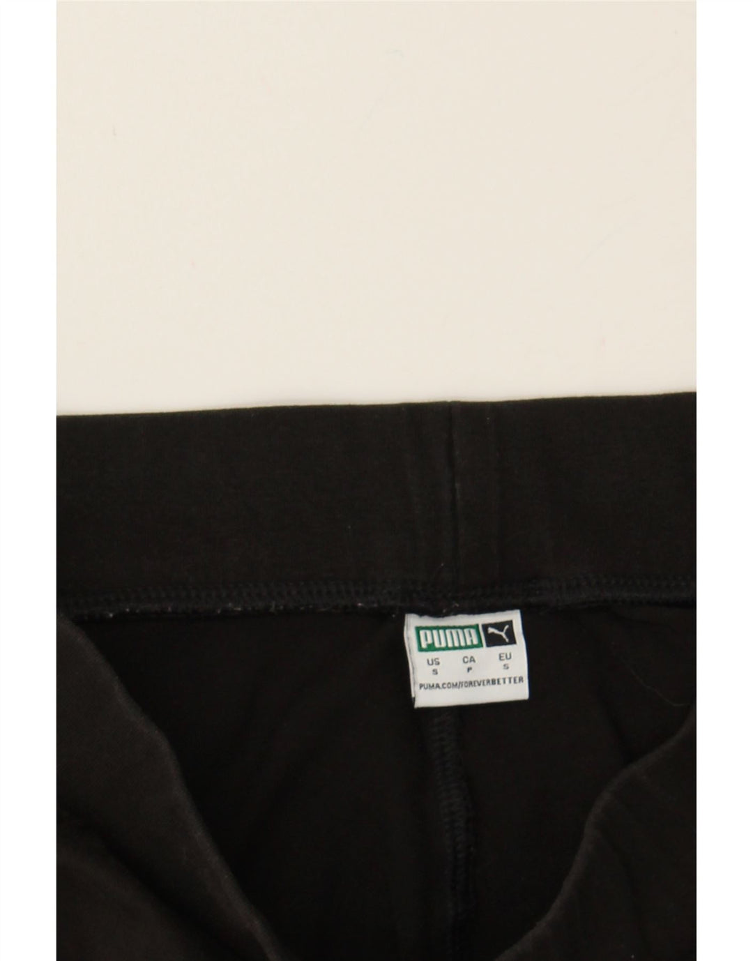 PUMA Womens Graphic Leggings UK 8 Small  Black Colourblock Vintage Puma and Second-Hand Puma from Messina Hembry 