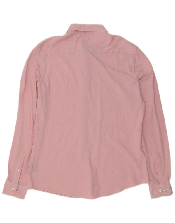 Crew Clothing Camisa ajustada para hombre XL Algodón rosa