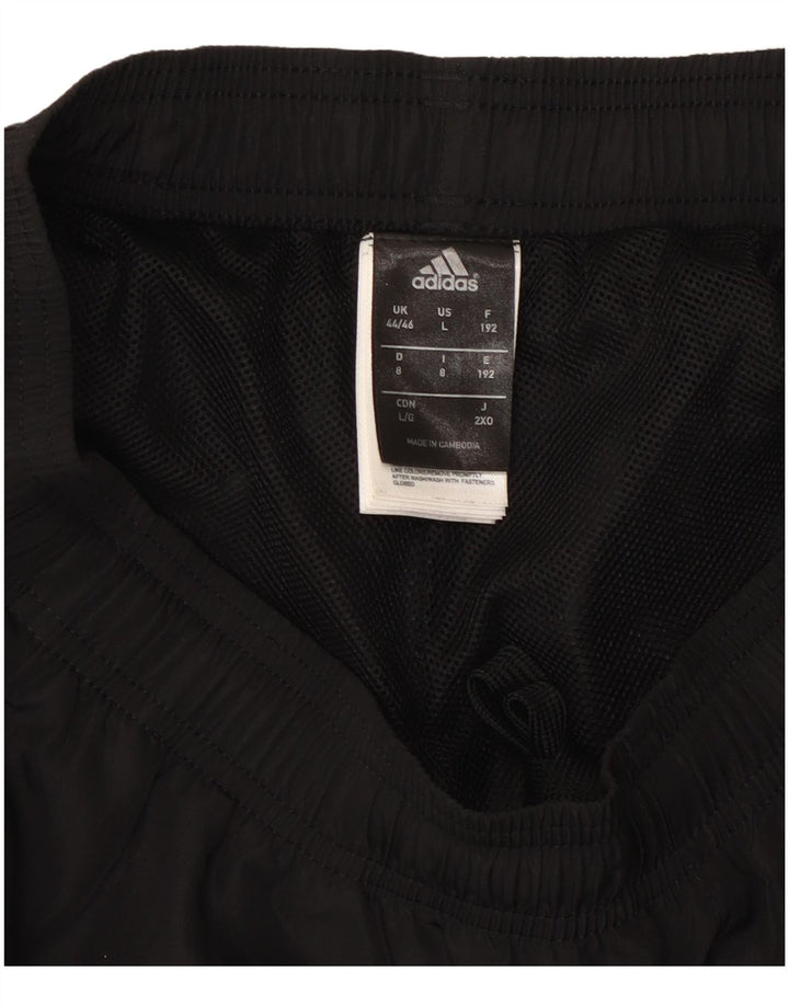 ADIDAS Mens Climalite Chándal Pantalones UK 44/46 Grande Negro Poliéster