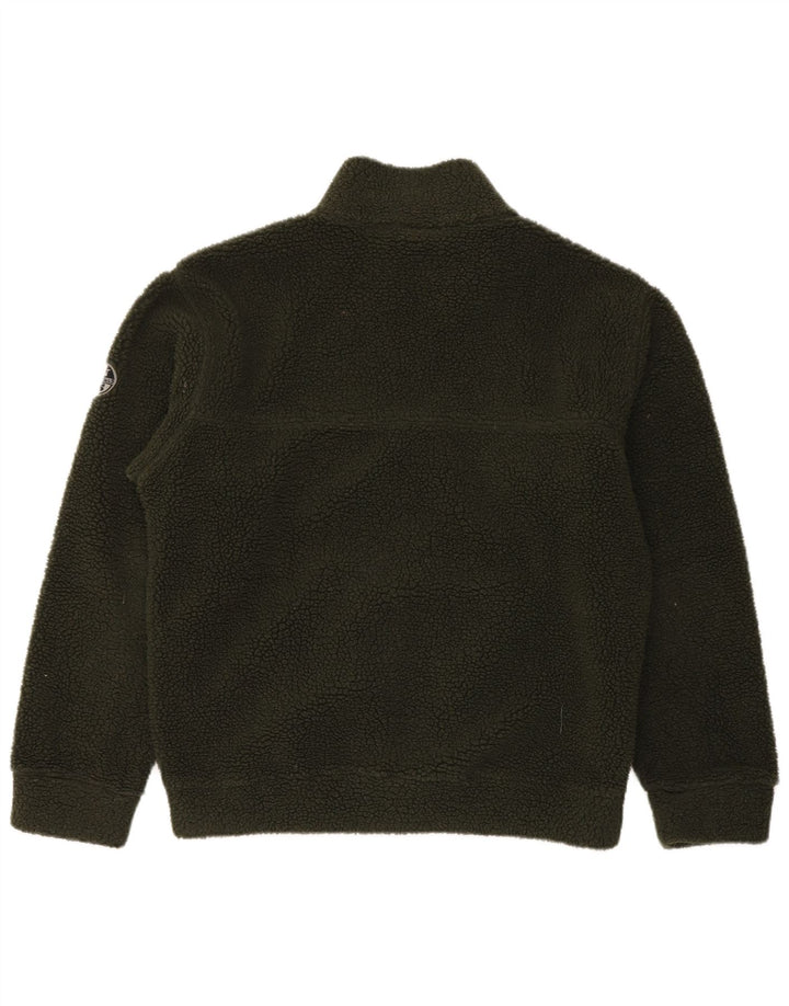 North Sails Chaqueta polar gráfica para hombre UK 38 Poliéster verde medio