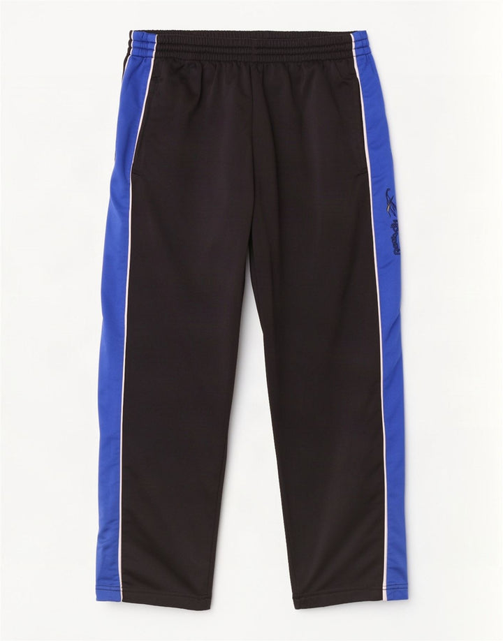 Reebok Pantalones De Chándal Gráficos Para Hombre Pequeños Poliéster Color Block Negro