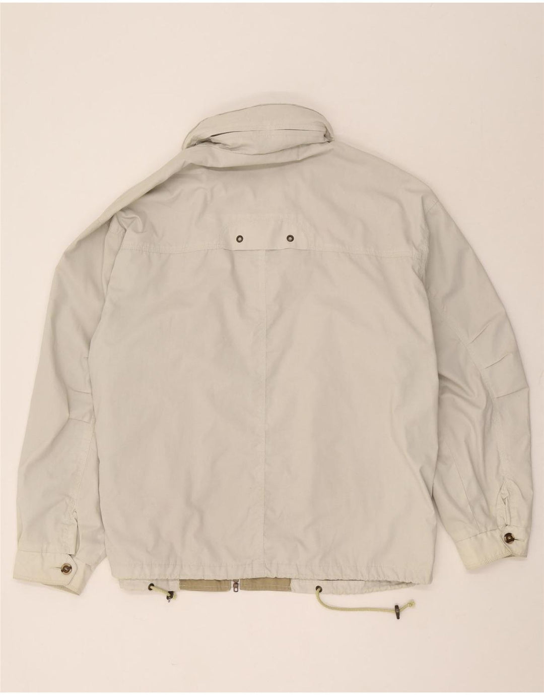 Vintage hombres chaqueta utilitaria Reino Unido 42 XL algodón beige