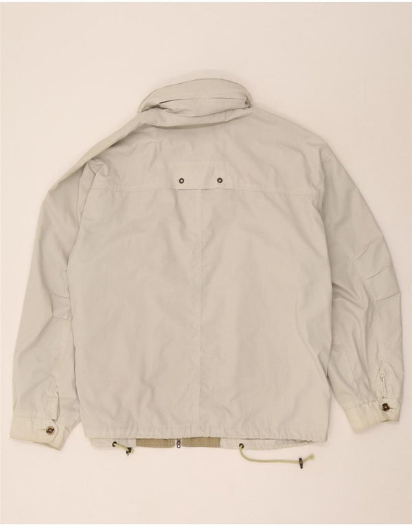 Vintage hombres chaqueta utilitaria Reino Unido 42 XL algodón beige