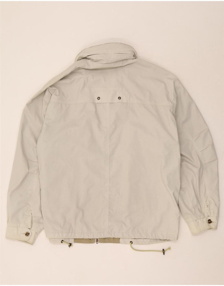 Vintage hombres chaqueta utilitaria Reino Unido 42 XL algodón beige