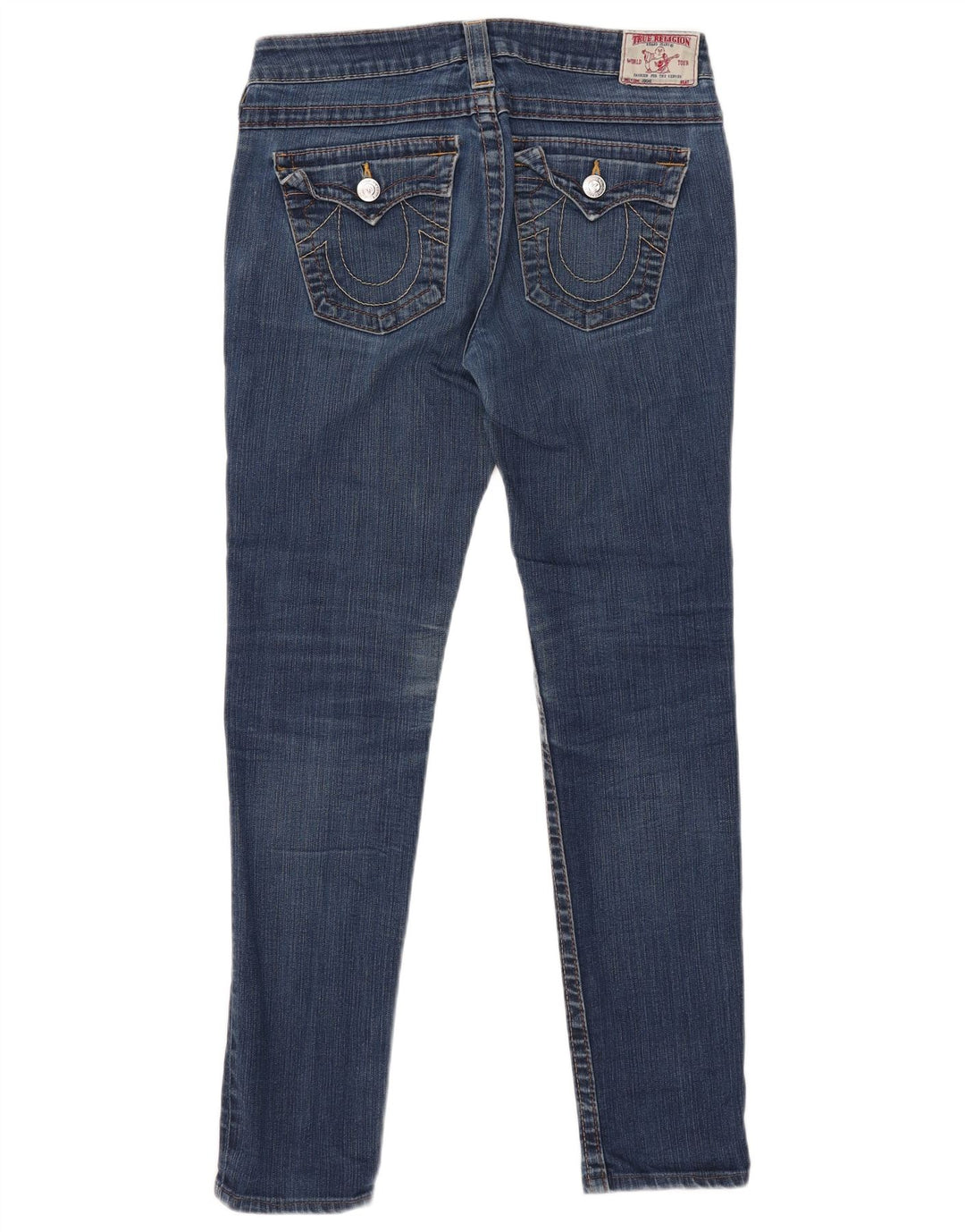 TRUE RELIGION Vaqueros ajustados para mujer W30 L30 Algodón azul