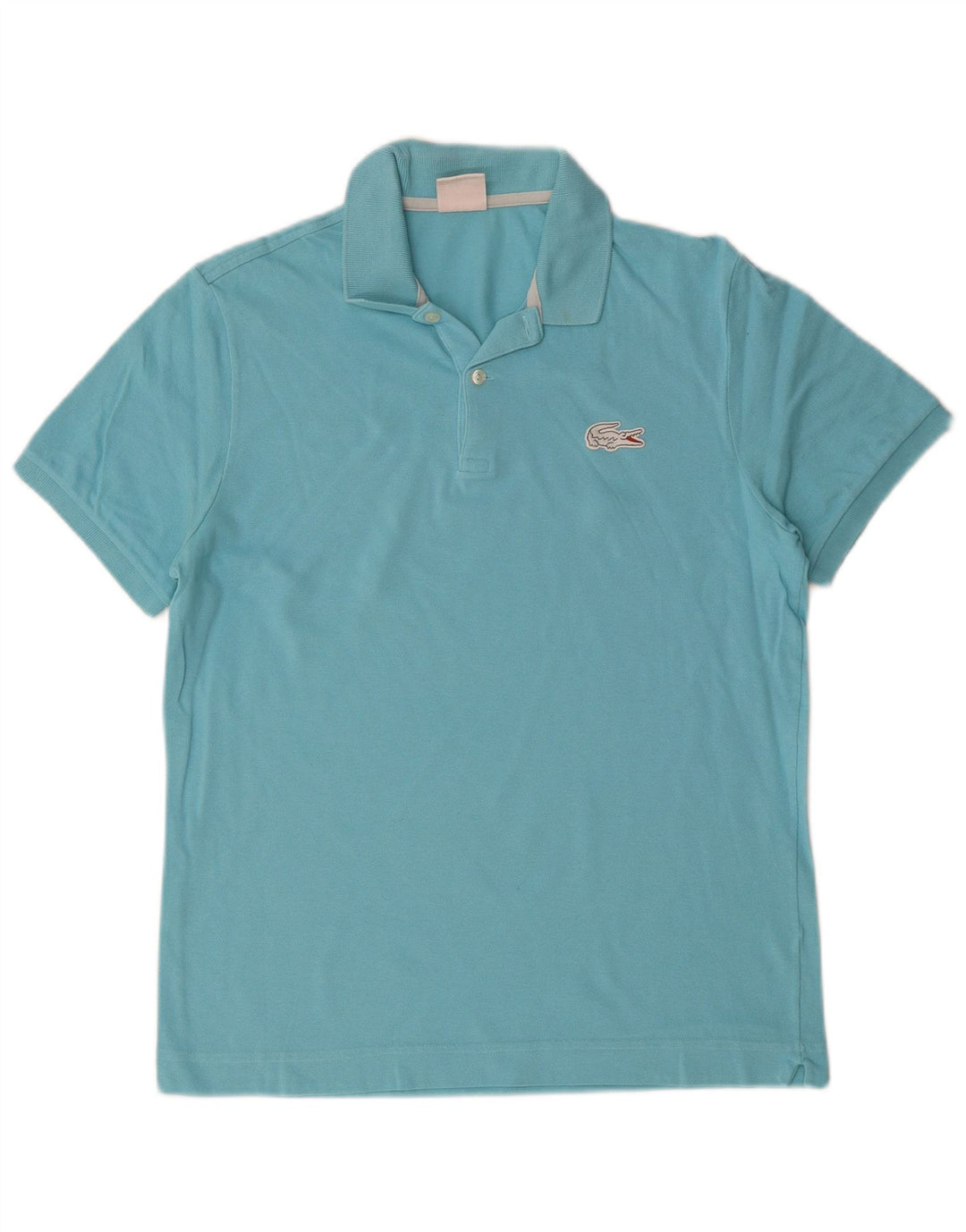 Polo LACOSTE para hombre talla 4 algodón azul medio