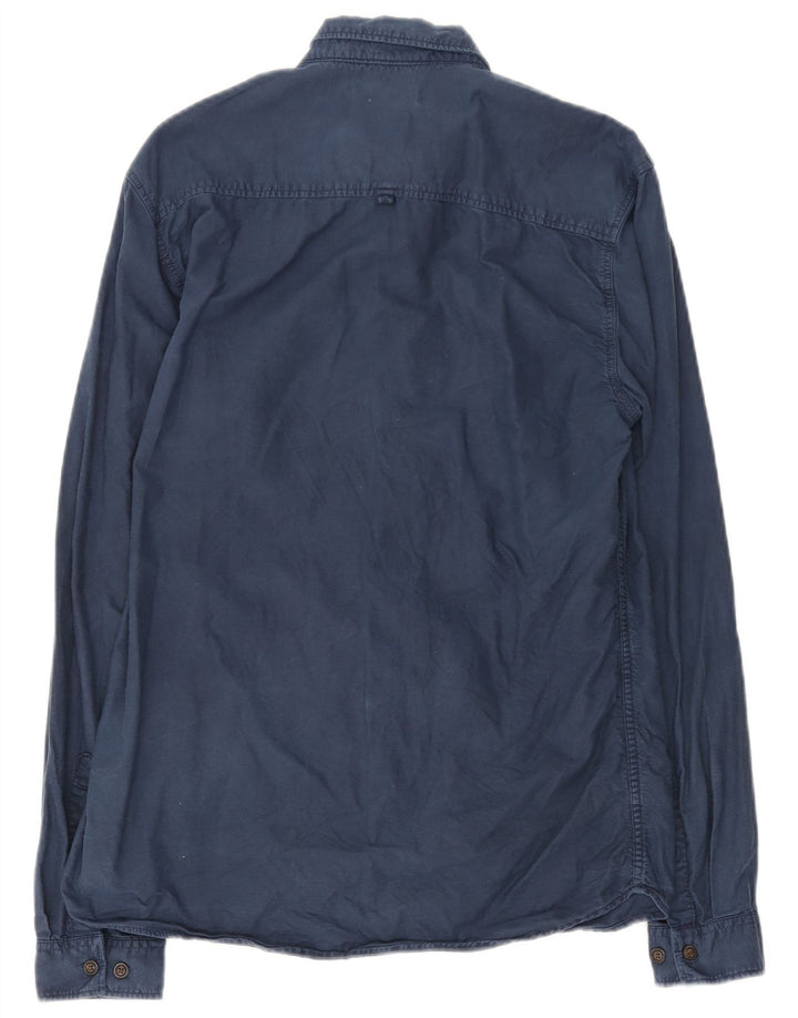 Camisa Jack & Jones Hombre Grande Azul Marino Algodón