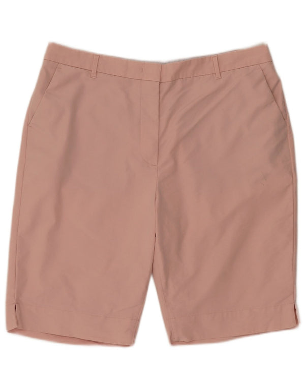Marks & Spencer Pantalones cortos chinos para mujer UK 16 Large W36 Algodón rosa
