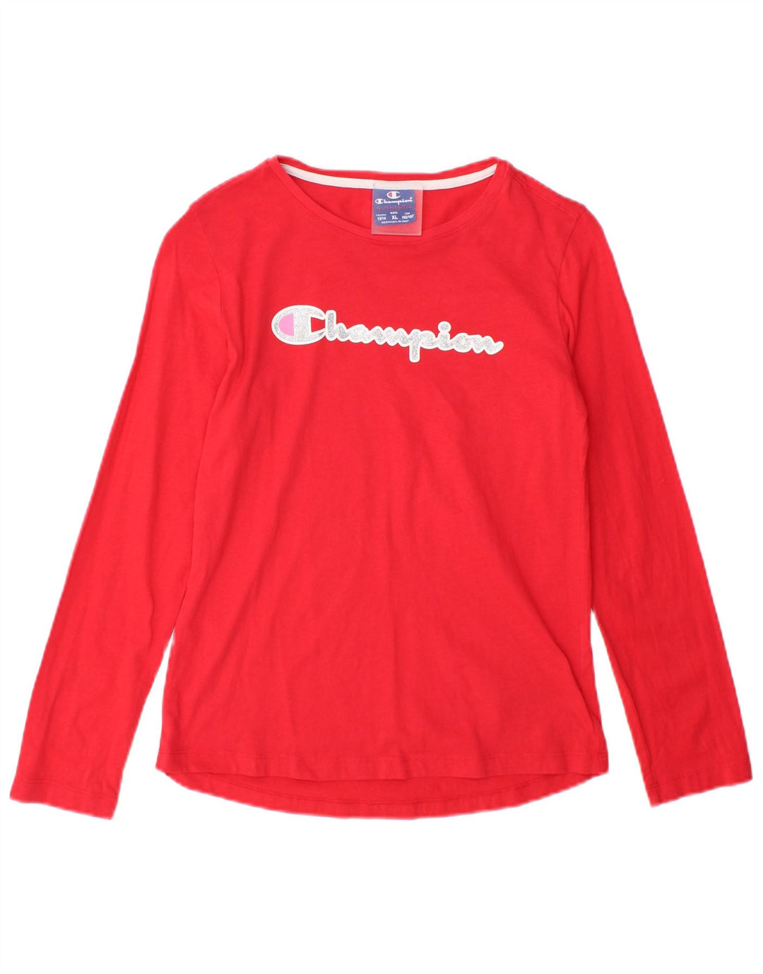 Champion Camiseta gráfica para niños de manga larga 13-14 años XL Rojo
