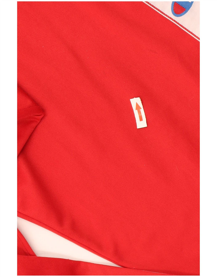 Champion Pantalones De Chándal Gráficos Para Hombre XL Poliéster Color Block Rojo
