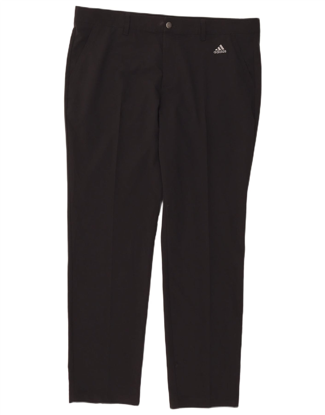 Adidas Pantalones Chinos Slim Para Hombre W38 L32 Poliéster Negro