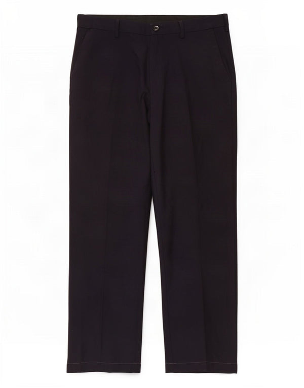 Marks & Spencer Pantalones casuales de corte regular para hombre W34 L29 Azul marino