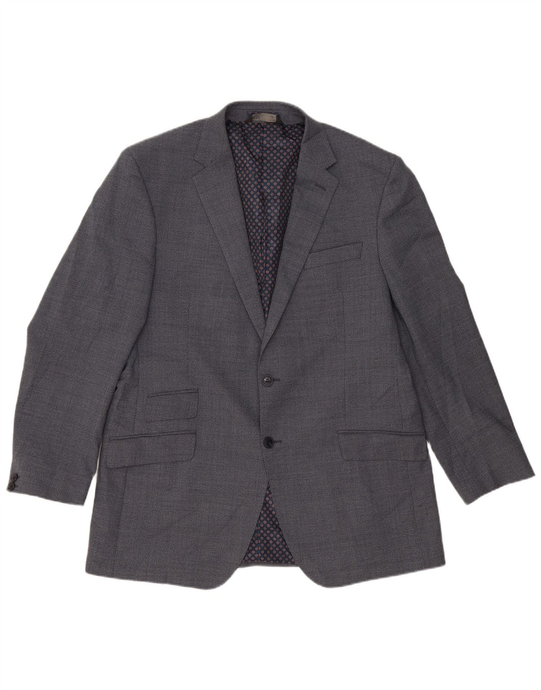 Marks & Spencer Chaqueta tipo blazer con 2 botones para hombre UK 44 XL Poliéster azul
