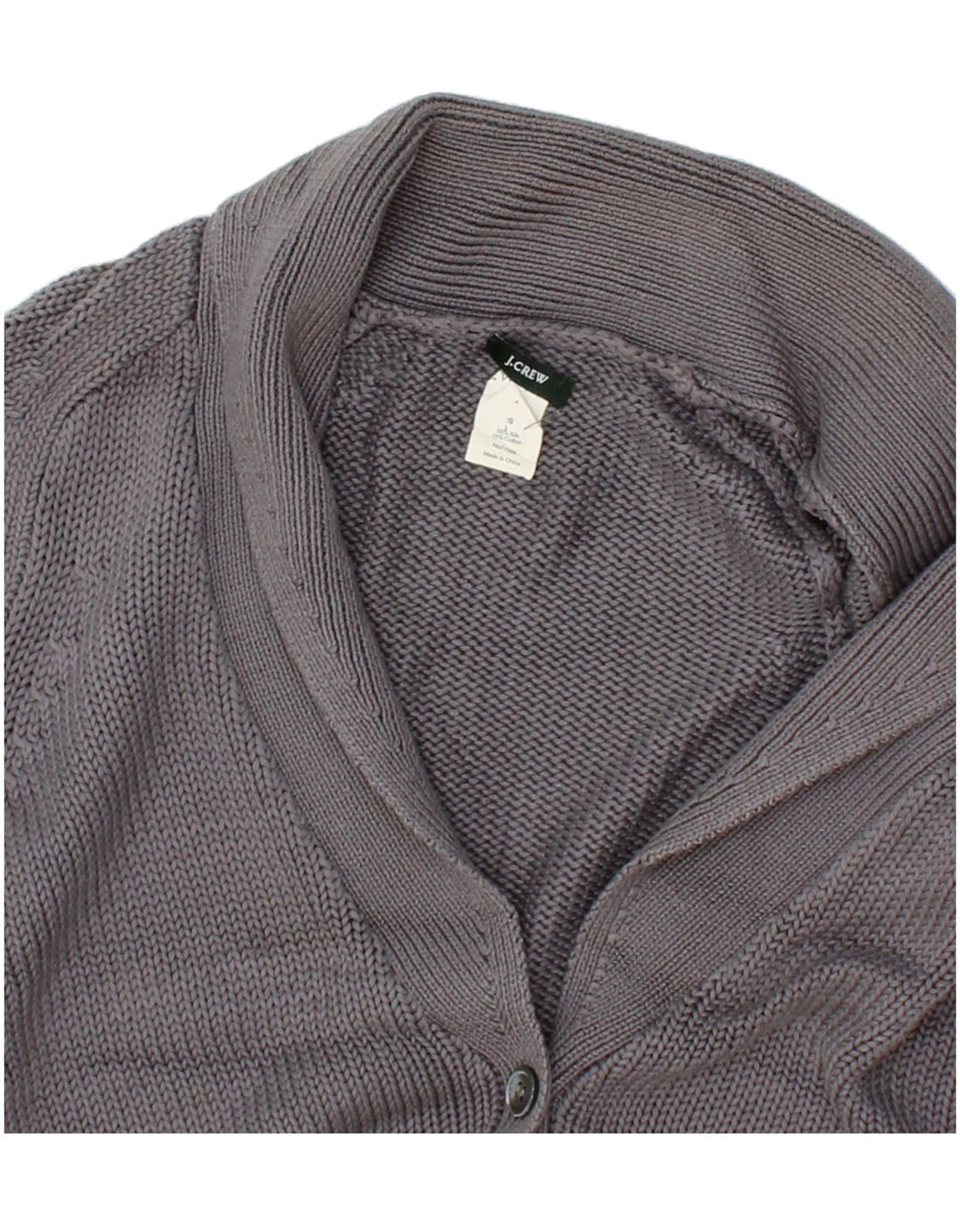 J. CREW Womens Cardigan Sweater UK 10 Small Grey Silk Vintage J. Crew and Second-Hand J. Crew from Messina Hembry 