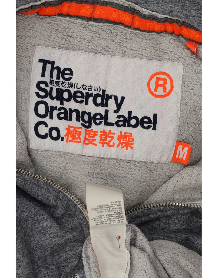 Superdry Hombre Sudadera Con Capucha Y Cremallera De Algodón Moteado Azul Medio