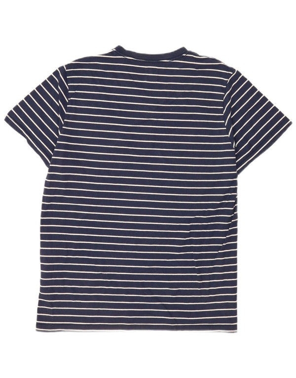 Levi's Camiseta estándar para hombre Top grande de algodón a rayas azul marino