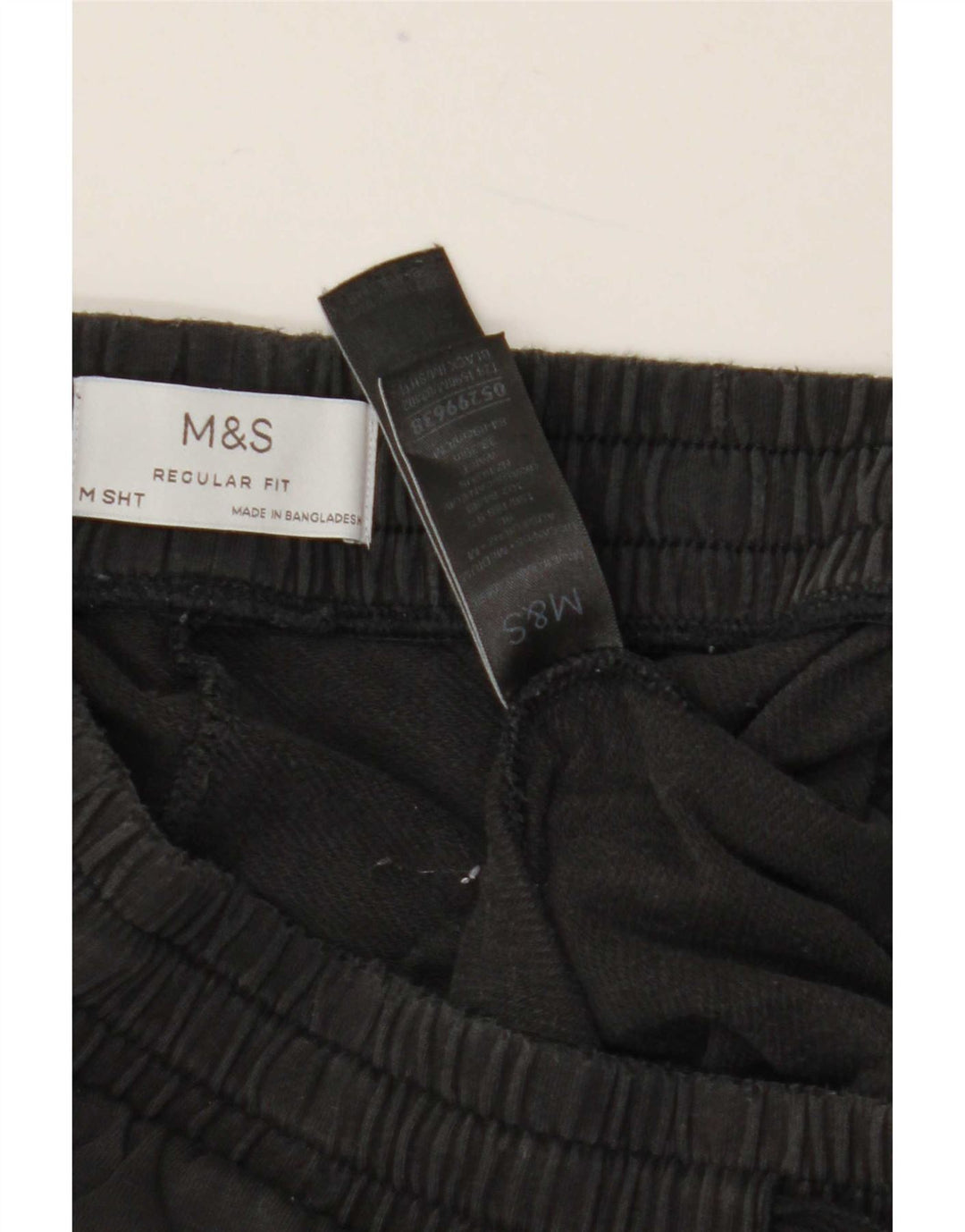 Marks & Spencer Pantalones De Chándal De Corte Regular Para Hombre Algodón Negro Mediano