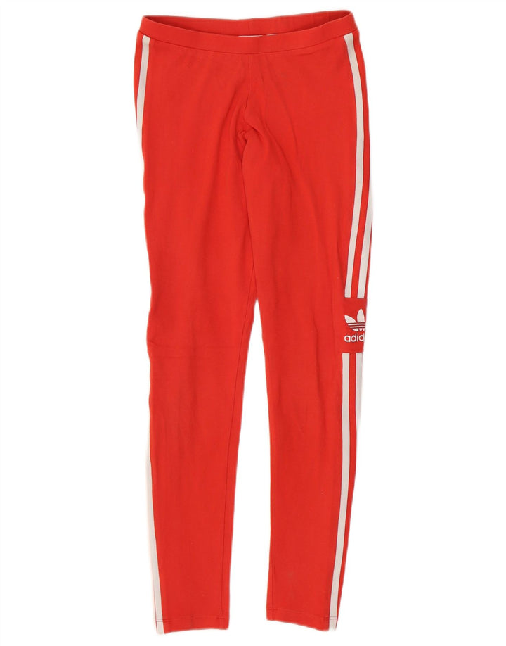 Leggings ADIDAS para mujer Reino Unido 6 XS Algodón rojo