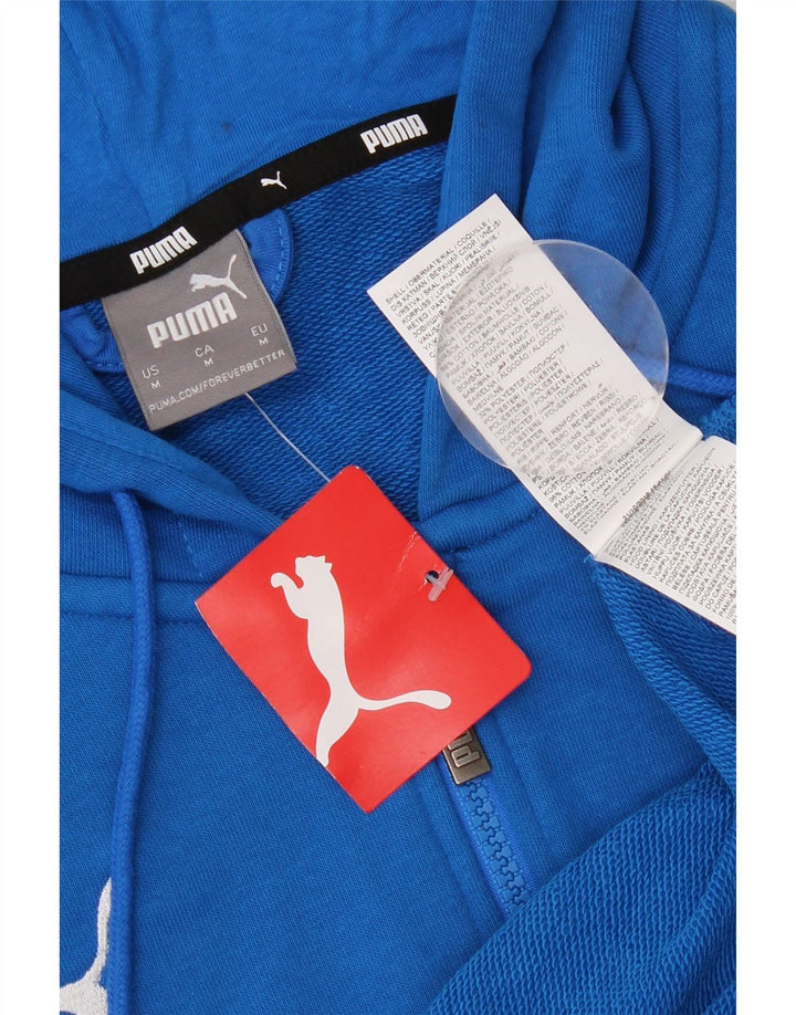 Puma Sudadera Con Capucha Y Cremallera Para Hombre Algodón Azul Medio