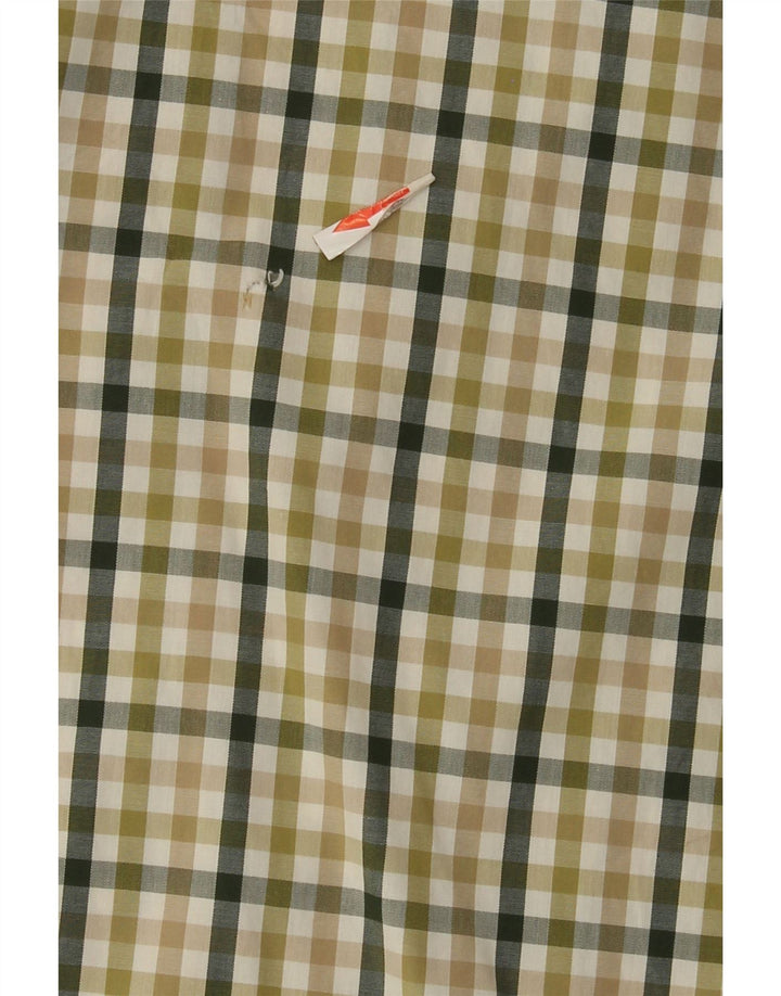 Camisa Timberland Hombre XL Algodón Vichy Verde