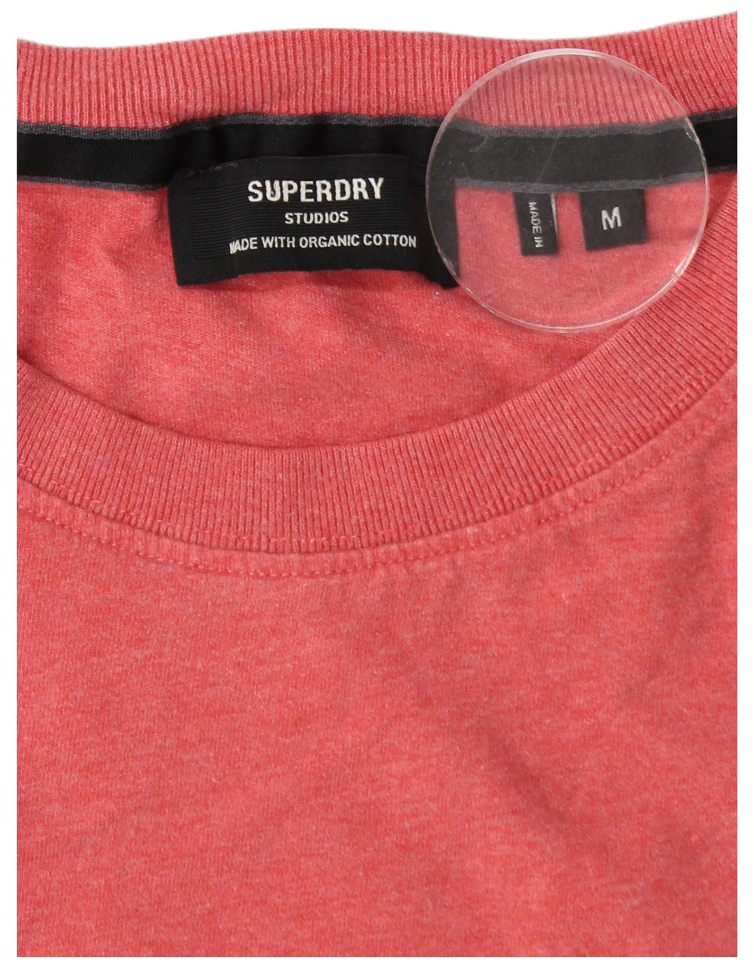 SUPERDRY Hombre Camiseta Top Medium Rosa