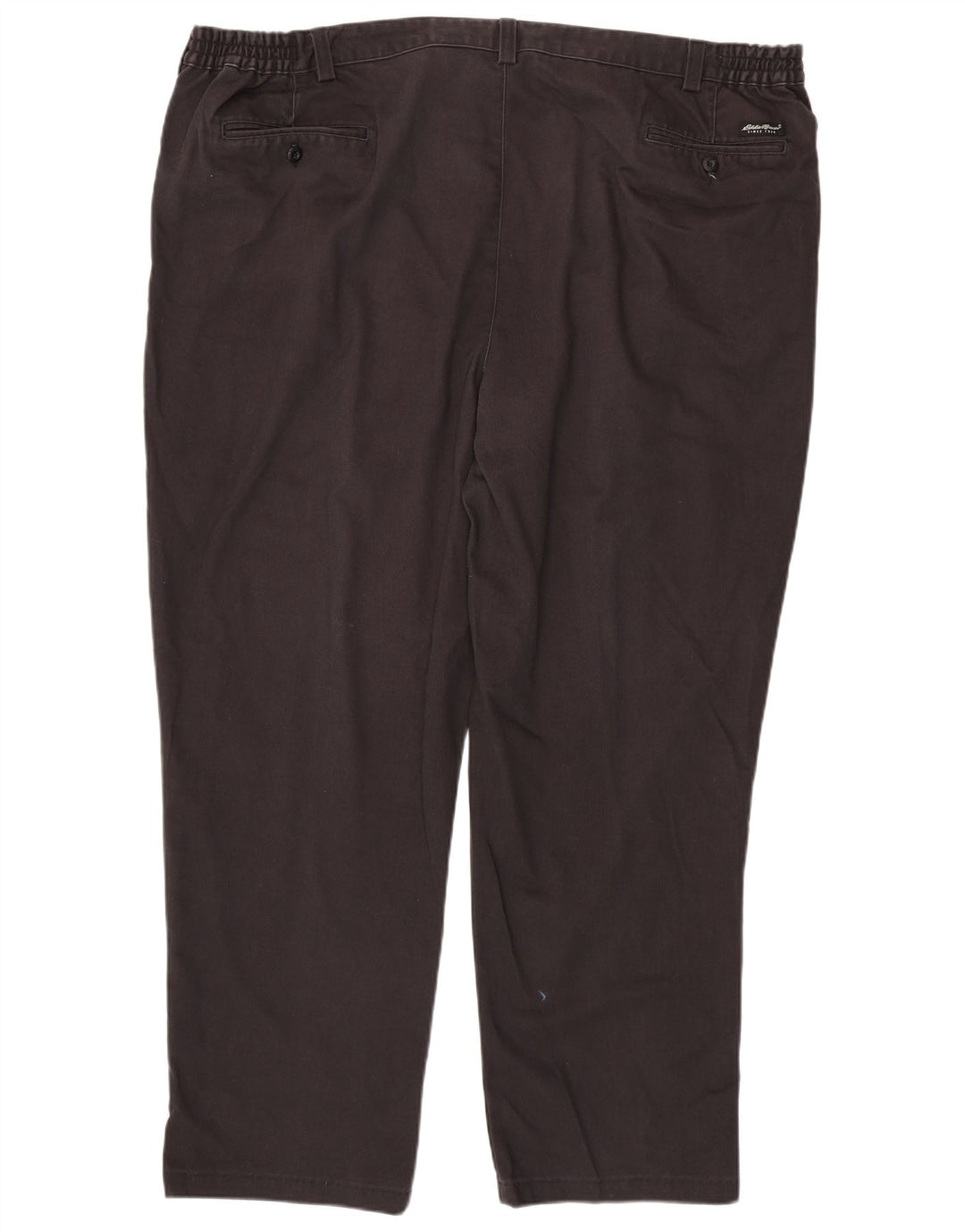 EDDIE BAUER Pantalón chino con pinzas para hombre W48 L31 Algodón gris