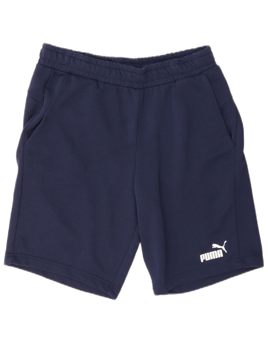 Puma - Pantalones cortos deportivos para hombre, talla grande, algodón azul marino