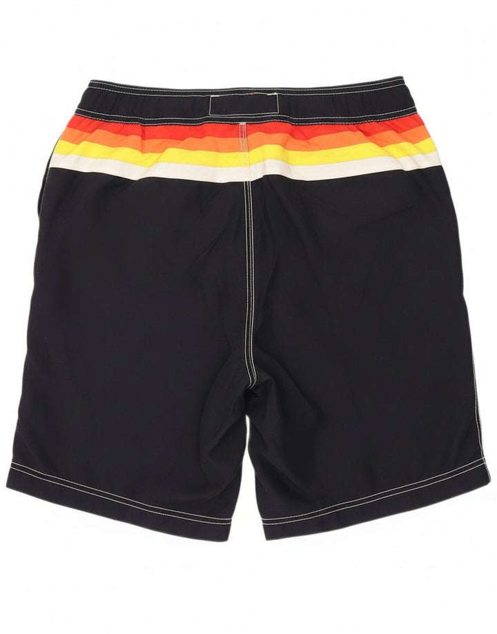 Superdry Bañador con gráfico para hombre, talla pequeña, poliéster azul marino