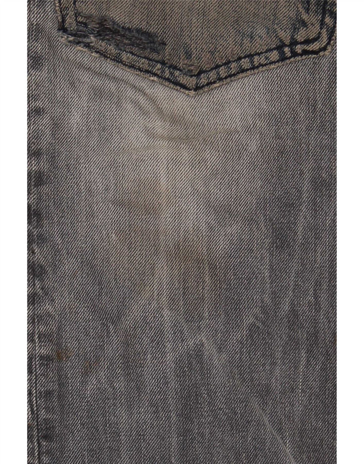 Diesel Jeans Rectos Cargo Desgastados Para Hombre W32 L34 Algodón Azul