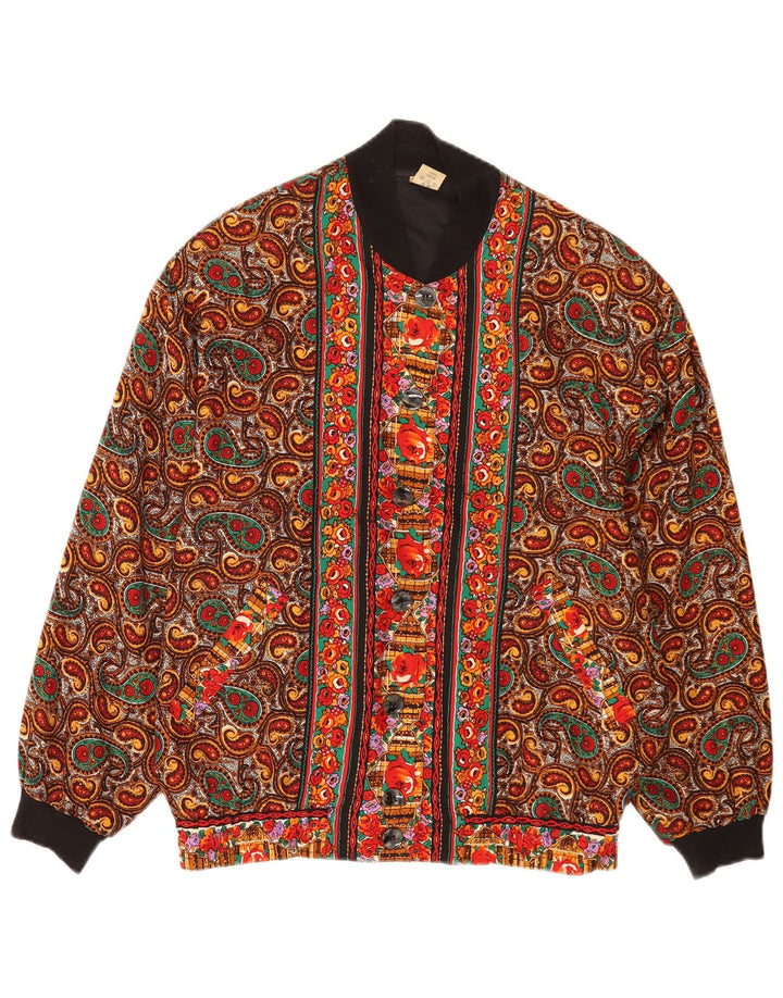Astor Chaqueta Bomber Extragrande para Mujer EU 36/38 Small Multicolor Paisley
