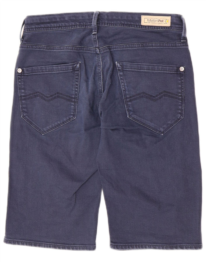 Meltin' Pot Pantalones cortos de mezclilla para hombre W31 Algodón azul marino mediano