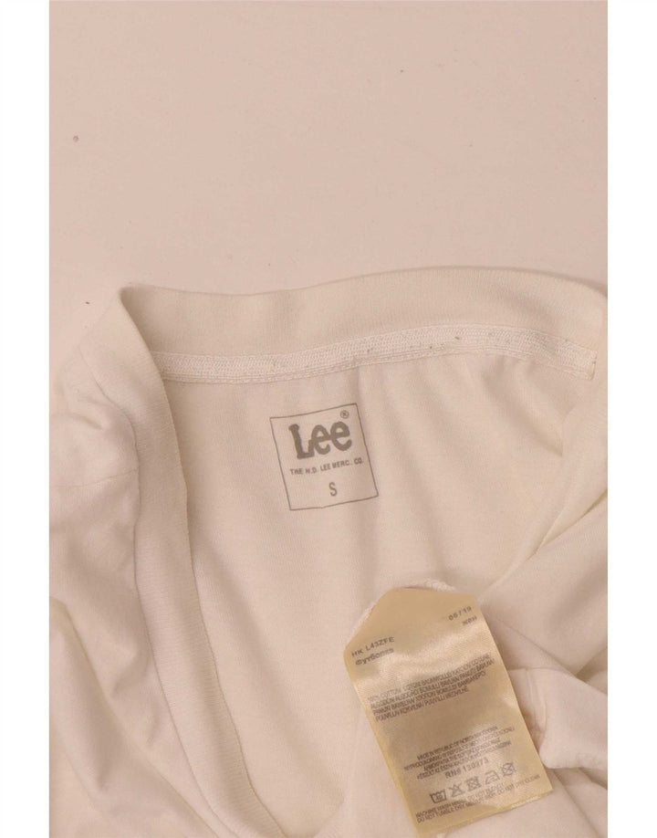 Lee - Camiseta gráfica para hombre, talla pequeña, algodón blanco