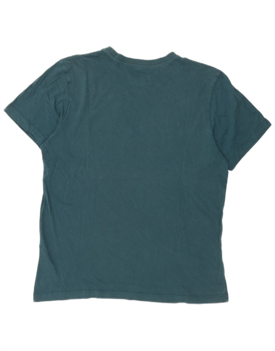 Nike Camiseta con gráfico Swoosh para hombre, parte superior de algodón azul medio