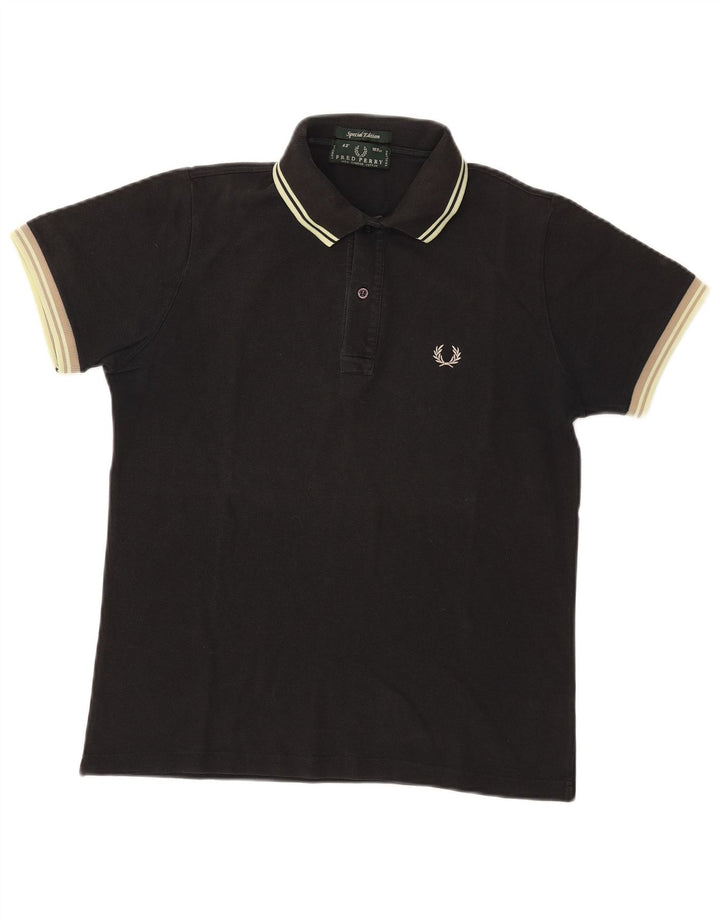 Polo Fred Perry Hombre Algodón Negro Medio
