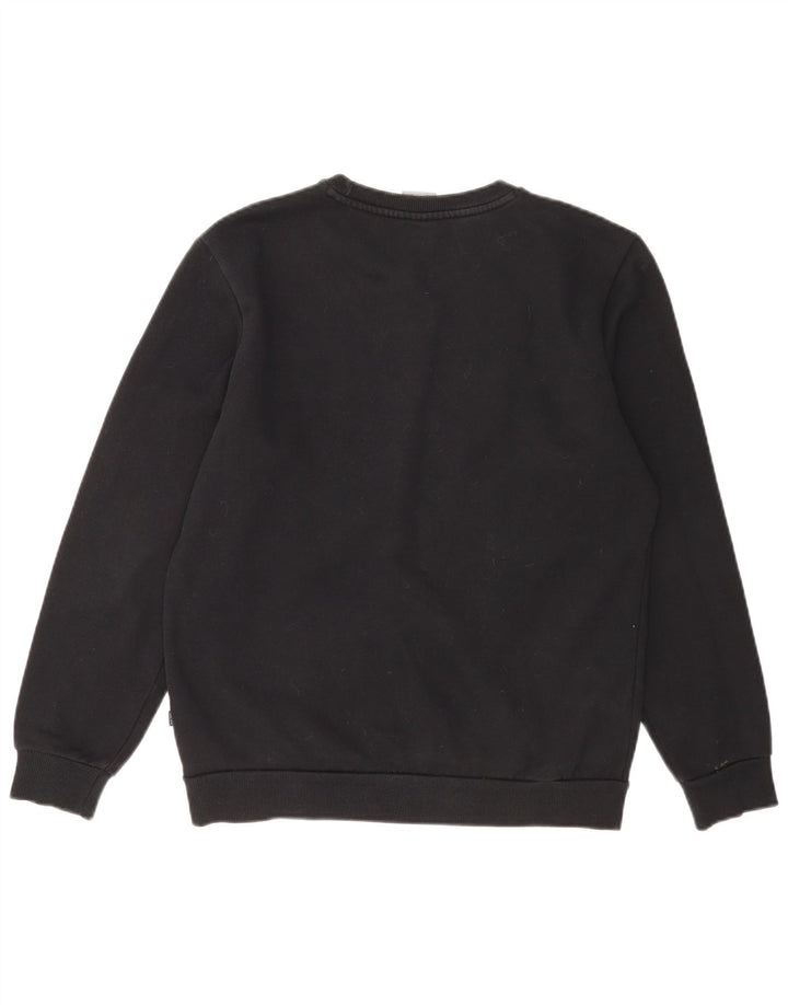 Puma Hombre Sudadera Gráfica Jersey Pequeño Algodón Negro