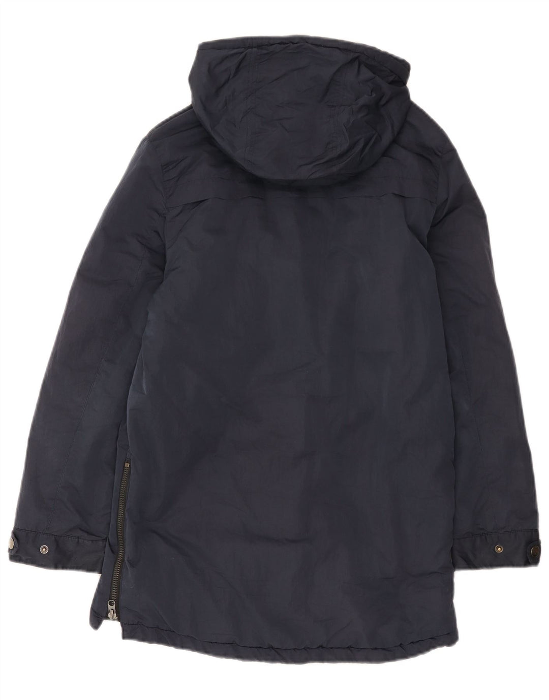 ZARA Parka Niño Con Capucha 11-12 Años Nylon Azul Marino