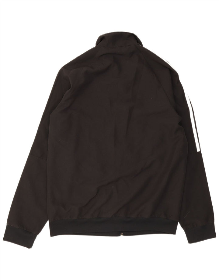 Adidas Mens Climalite Chándal Top Chaqueta Pequeña Poliéster Negro
