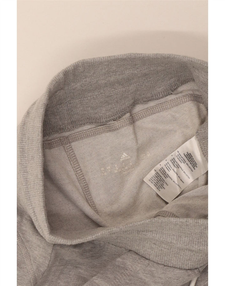 Adidas Pantalones de chándal para mujer UK 8/10 Small Grey Moteado Poliéster